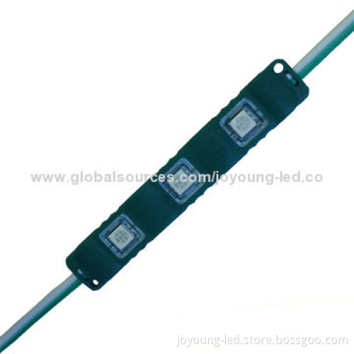 3-piece Water-resistant 5050 Injected LED Module Lights with PC Cover, 18-20lm, 12V, IP67